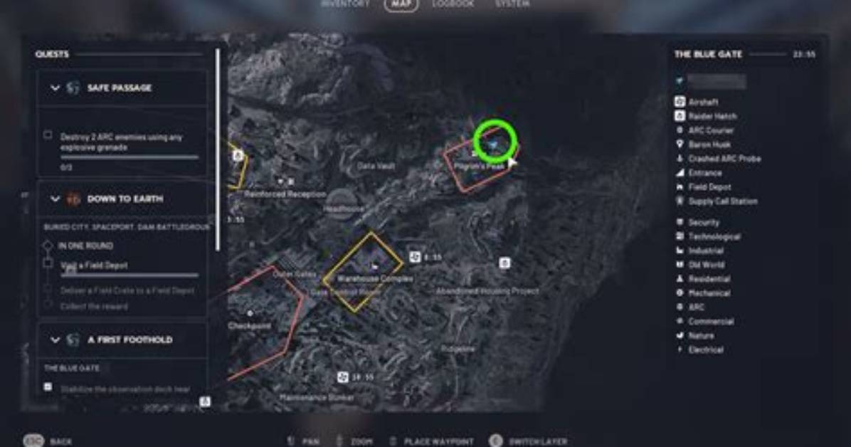 Arc Raiders Key Locations Update Blue