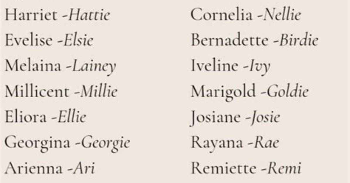 Beyond Allie 55 Unexpected and Rare Nicknames for Alice You