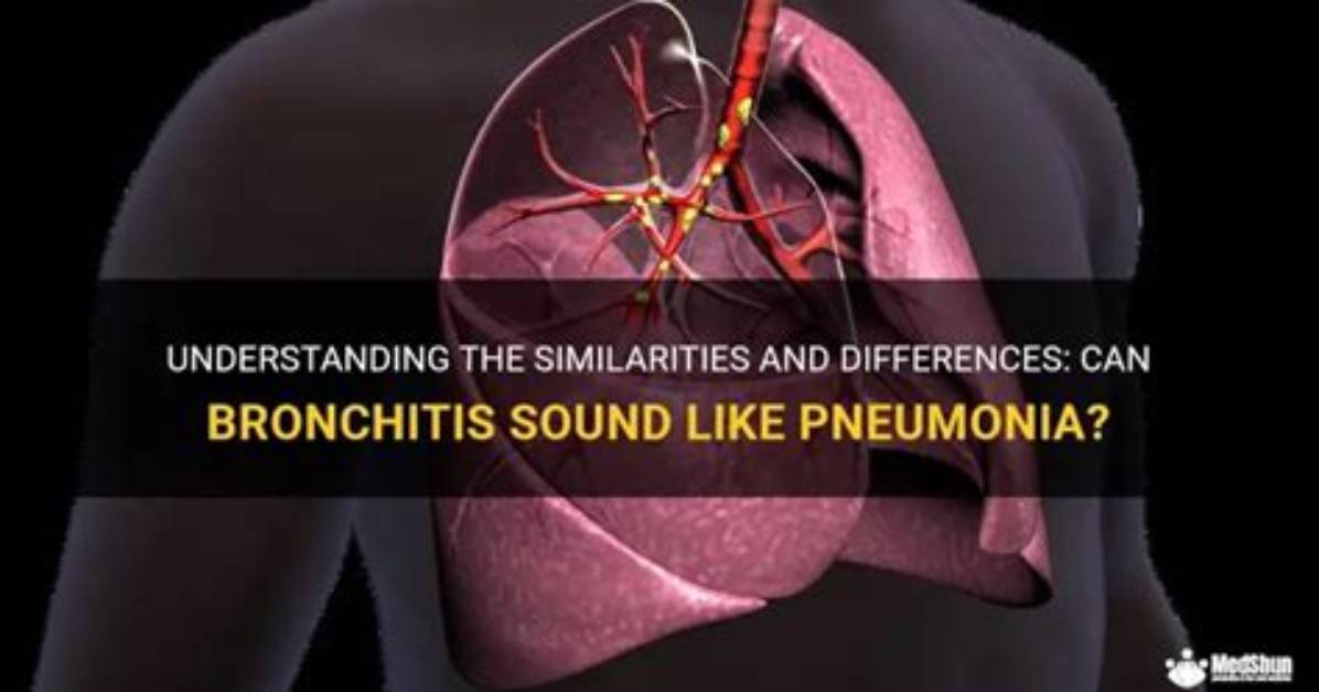 Bronchitis or Pneumonia the Critical Sound Differences You Must Not