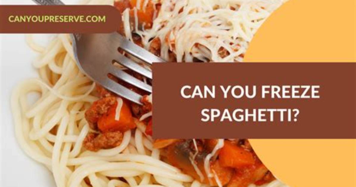 Can Cooked Spaghetti Be Frozen