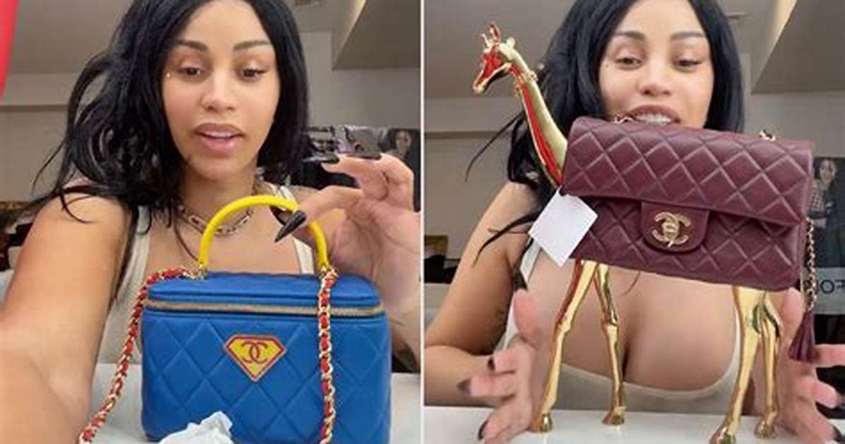 Cardi B Jokes She Has No Money While Unboxing Massive 52 000 Chanel
