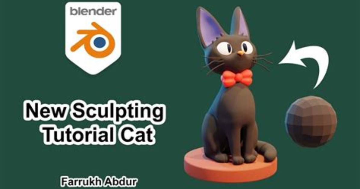 Cat in Blender Explained Between 3D Software Tutorials Viral Products and Web