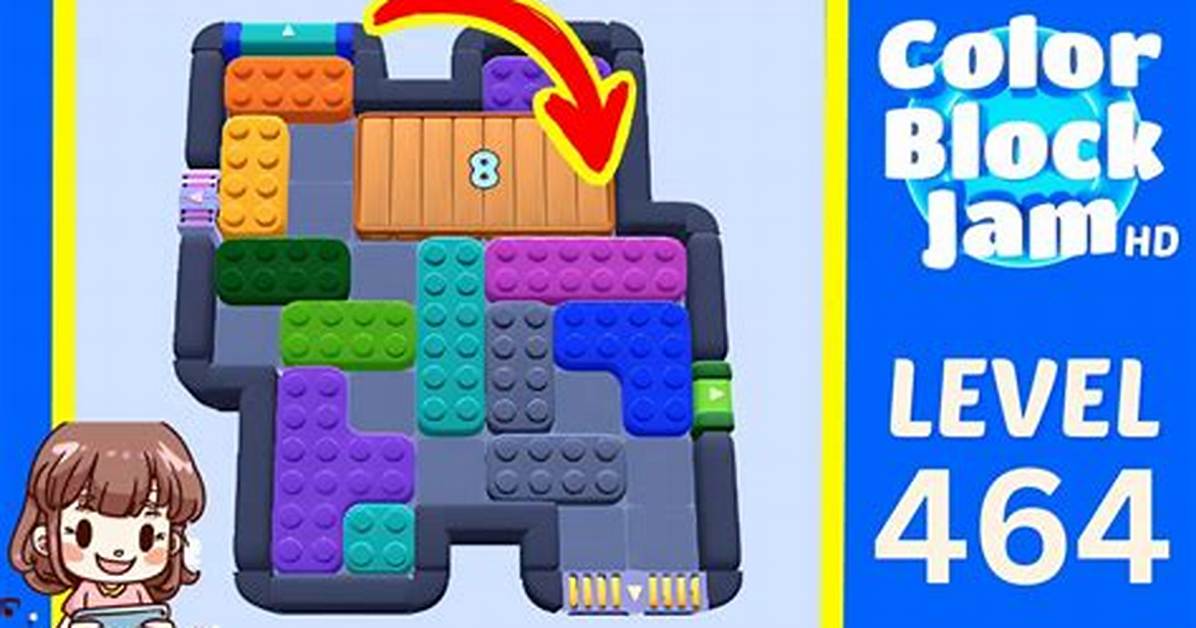 Color Block Jam Level 464 Walkthrough Step by Step Move Order And