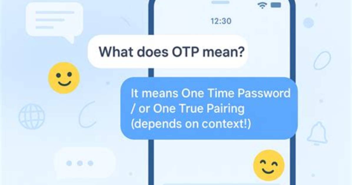 Complete Overview What Does Otp Mean in Text Background And