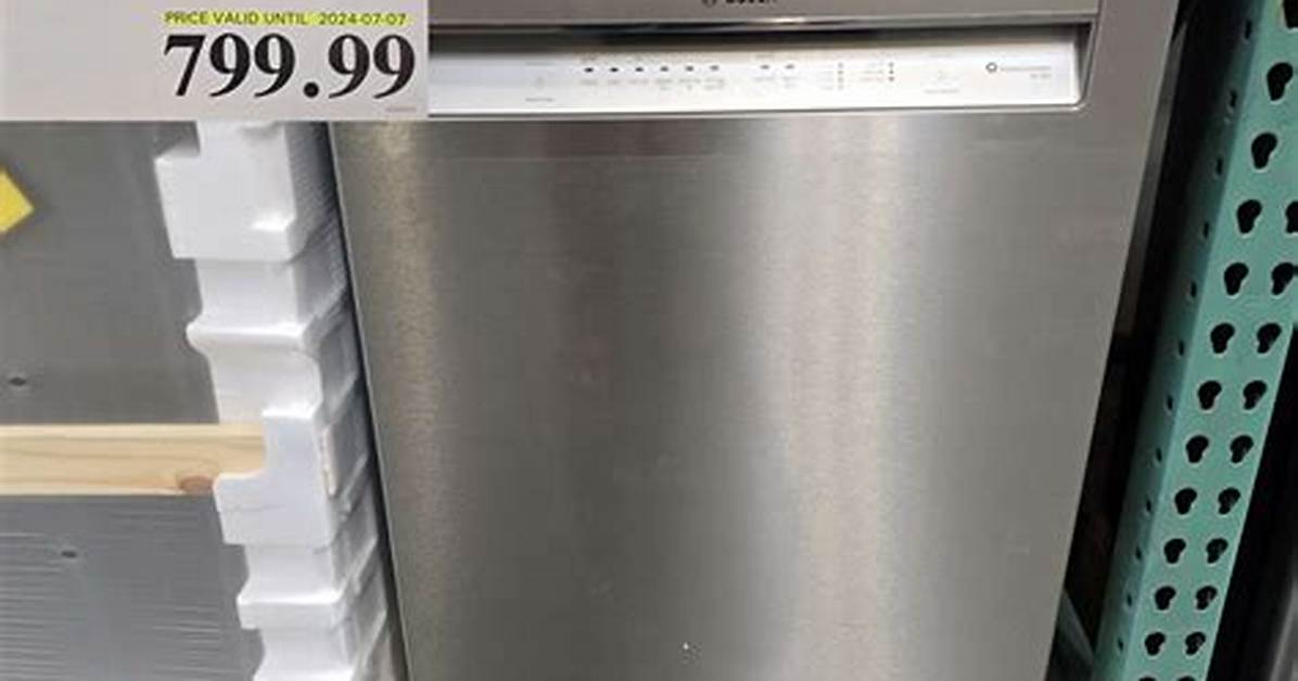 Costco vs Major Retailers Bosch Dishwasher Price And