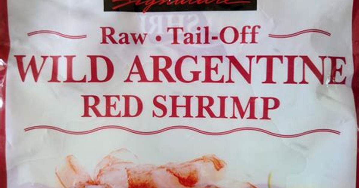Costco Wild Argentine Red Shrimp Tested Visual Proof Size Count And