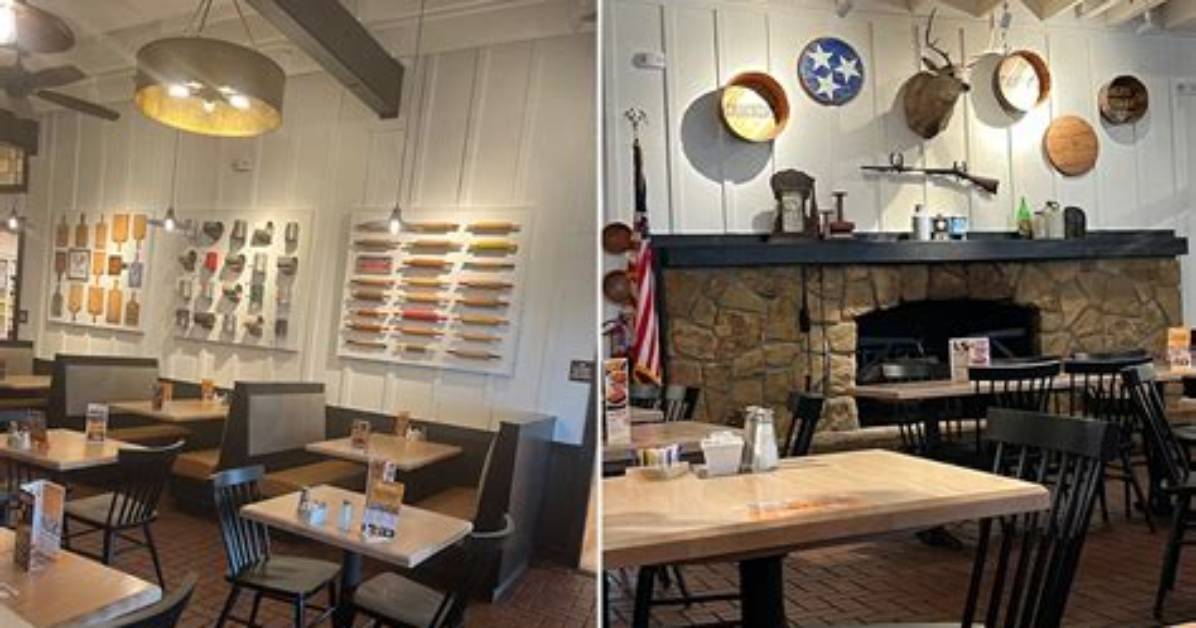 Cracker Barrel New Interior Photos Before vs After The