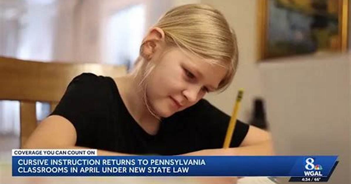 Cursive Returns How Pennsylvania and Missouri Ignited a Nationwide