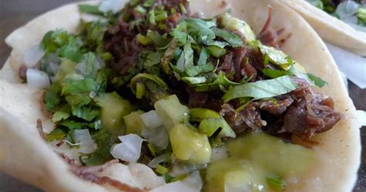 Debunking Tacos De Cabeza Nutrition Food Safety And