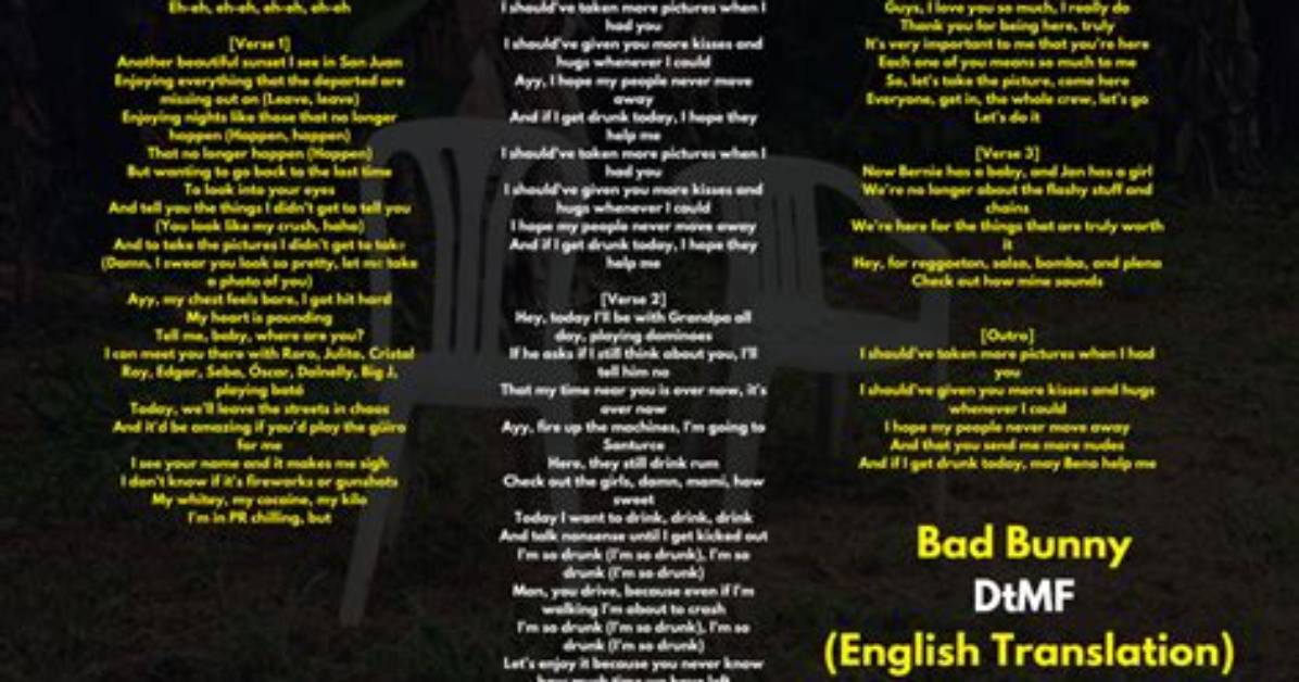 Decoding Bad Bunny S Lyrics Exactly What Puneta Means in His Hit