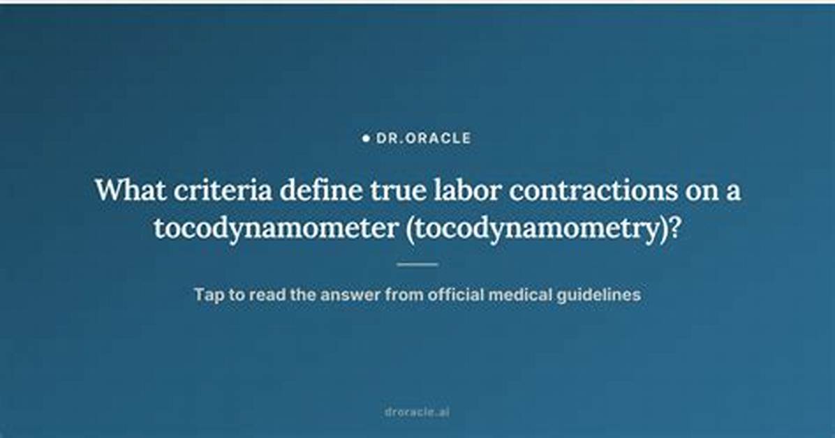 Decoding the Tocodynamometer What Contractions Actually Look Like On