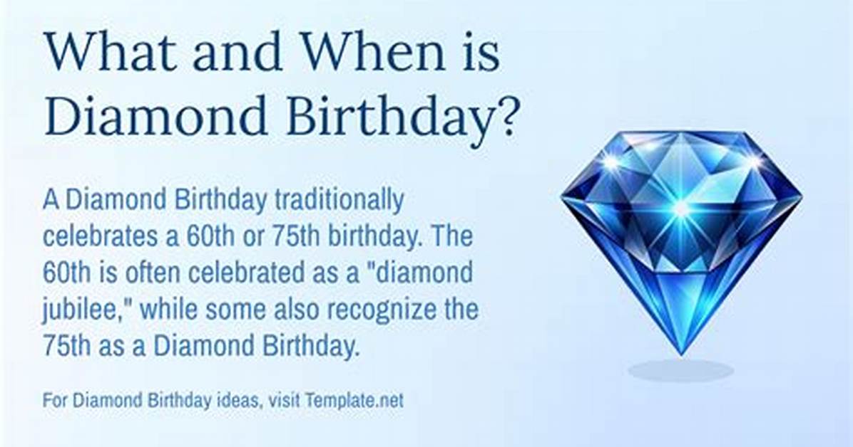 Diamond Birthday Meaning Celebration Guide Ages Traditions And