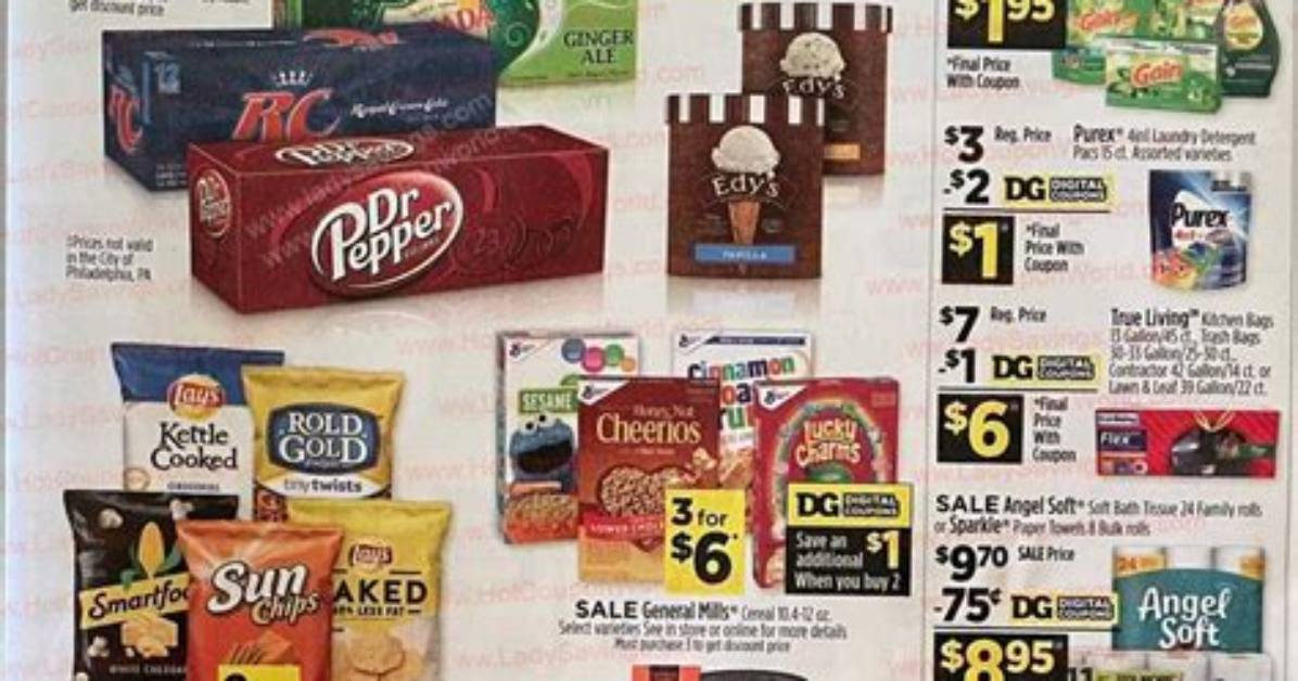 Dollar General Weekly Ad Scan Preview Side by Side