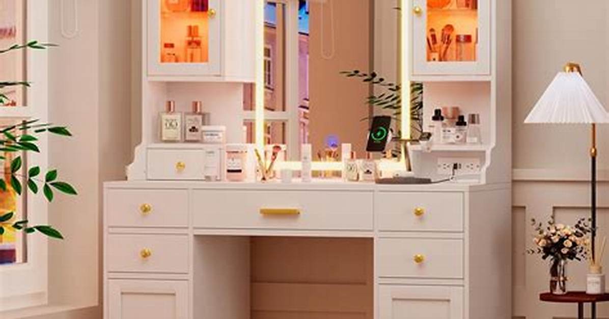 Don T Buy a New Makeup Table How to Turn Any Standard Desk into A