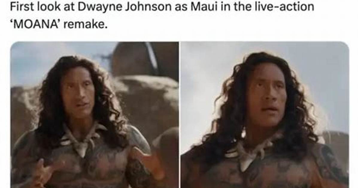 Dwayne Johnson Moana Wig Memes Explained What Fans Are Saying and How He