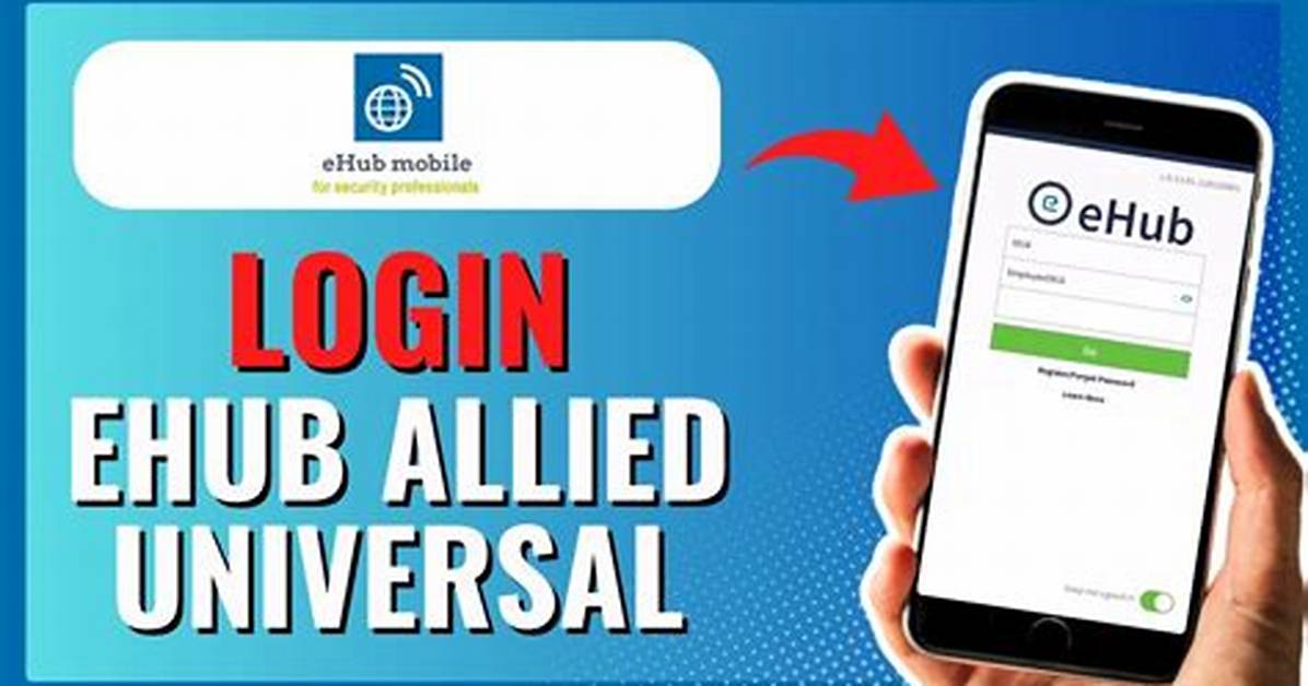 Ehub Allied Universal Screen by Screen How to Access Pay Stubs And