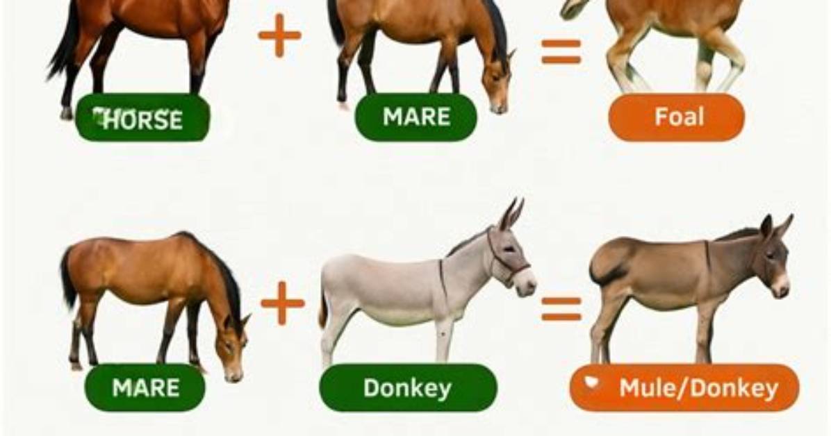Equine Crossbreeding in Action Video Breakdowns of Donkey and Horse