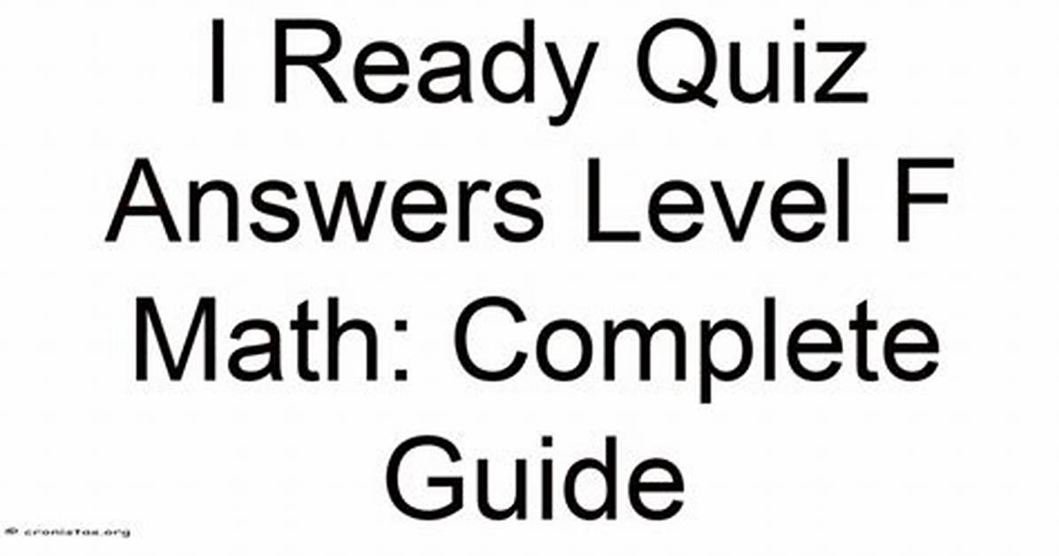 Fact Checking Leaked I Ready Quiz Answers for Linear Equations And