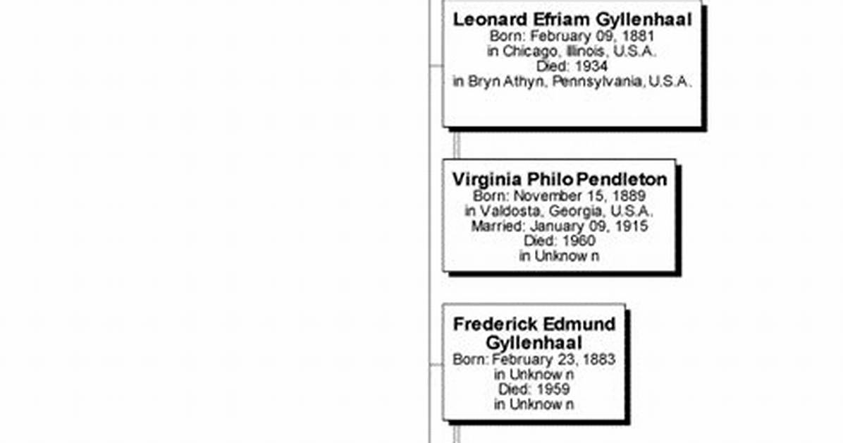 Fact Checking the Gyllenhaal Family Tree How Hugh Anders Gyllenhaal Relates to Jake And