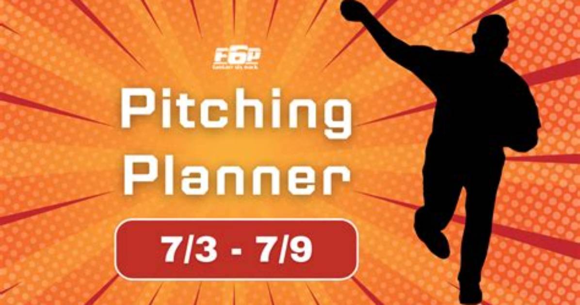 Fantasy Baseball Pitching Guide 7 6 7 12 Two Start Rankings And