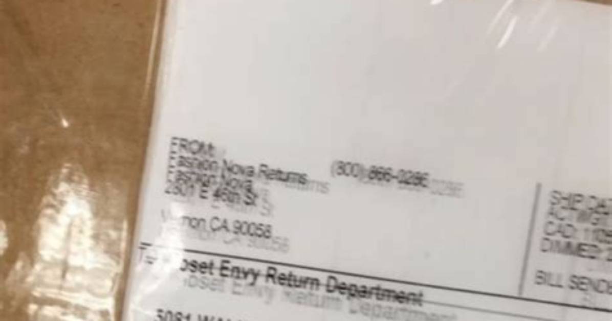 Fashion Nova Exchange vs Return Label Proof Step by Step