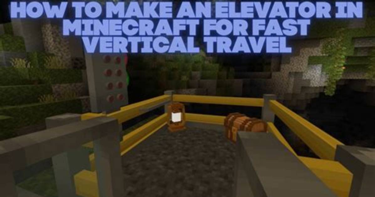 Fastest Vertical Transport Minecraft Water Elevator