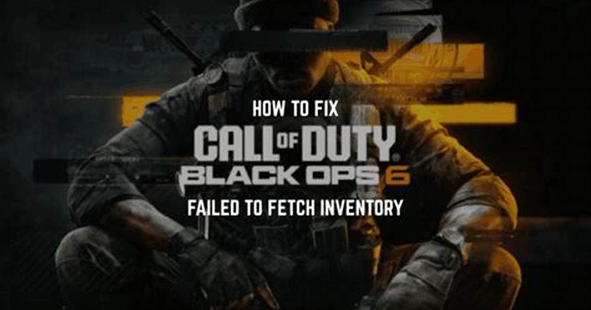 Fixing Cod Failed to Fetch Inventory Error Server Status Proof And