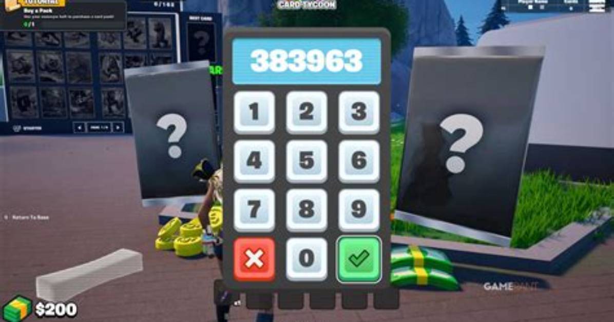 Fortnite Brainrot Card Tycoon Codes Are