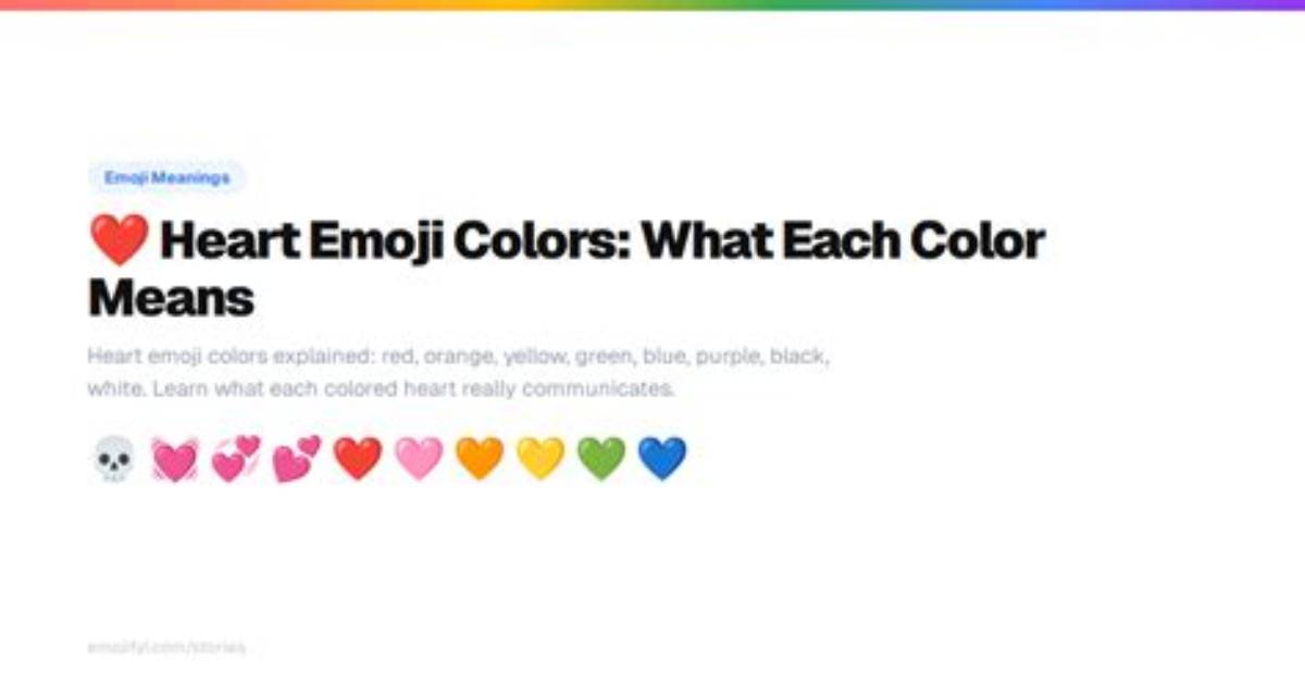 From Basic Sms to 24 Heart Colors the Evolution and Meaning of The