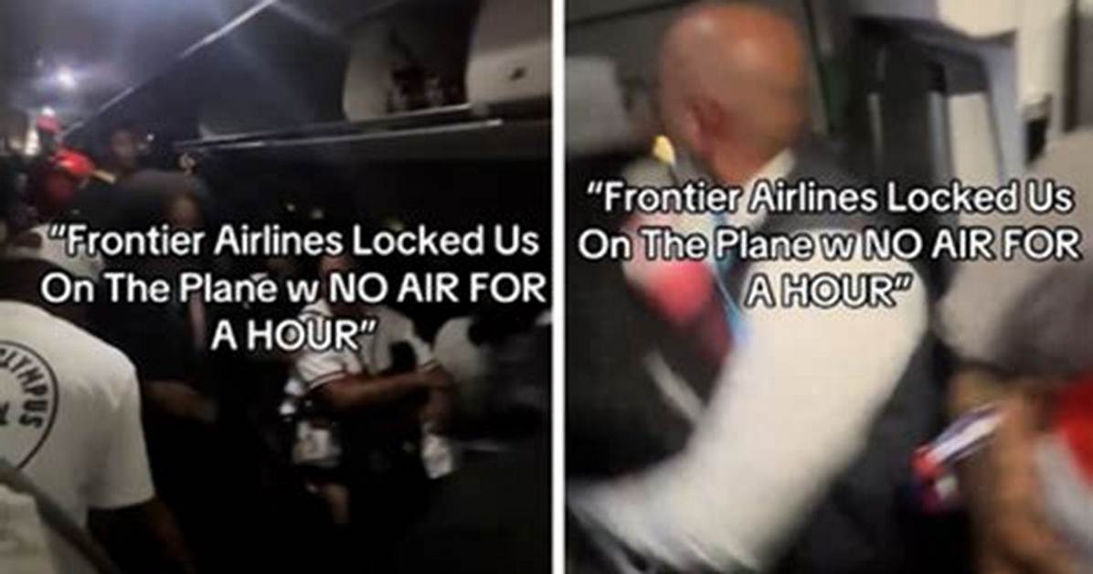 Frontier Flight Attendant Shoves Screaming Passenger Trying to Force Exit Door Shocking