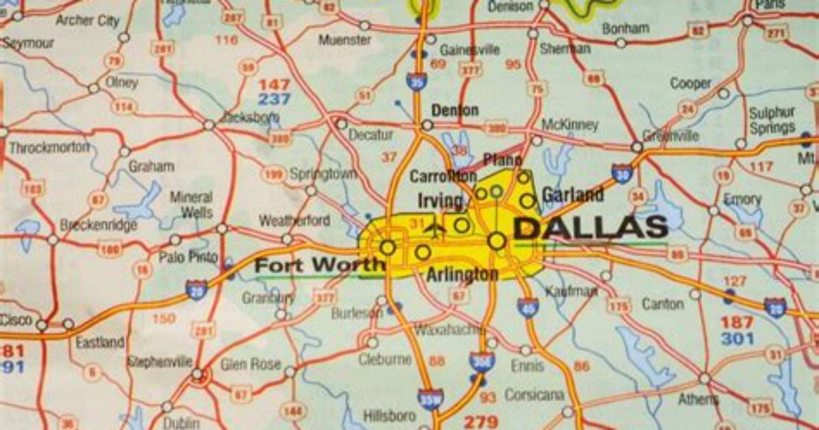 Garland Texas to Dallas Route Breakdown Mileage Real Time Drive Speeds And