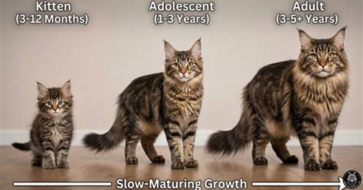 Giant Maine Coon Growth Myths Debunked Slow Maturation and Real Vet