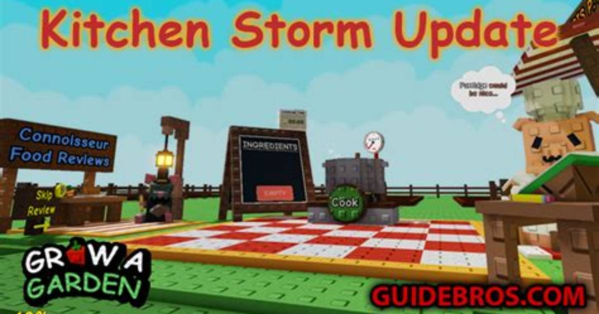 Grow a Garden Kitchen Update Full Recipe Breakdown for Spaghetti Sushi And