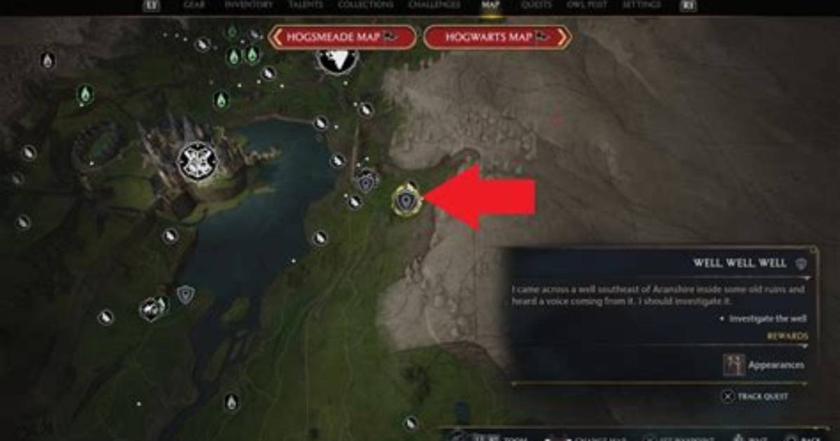 Hogwarts Legacy Well Well Well Complete Walkthrough Location Map And