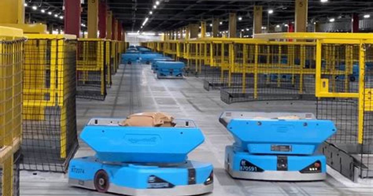 How Amazon Fulfillment Picking Totes Work Robotic Routing Proteus Upgrades And