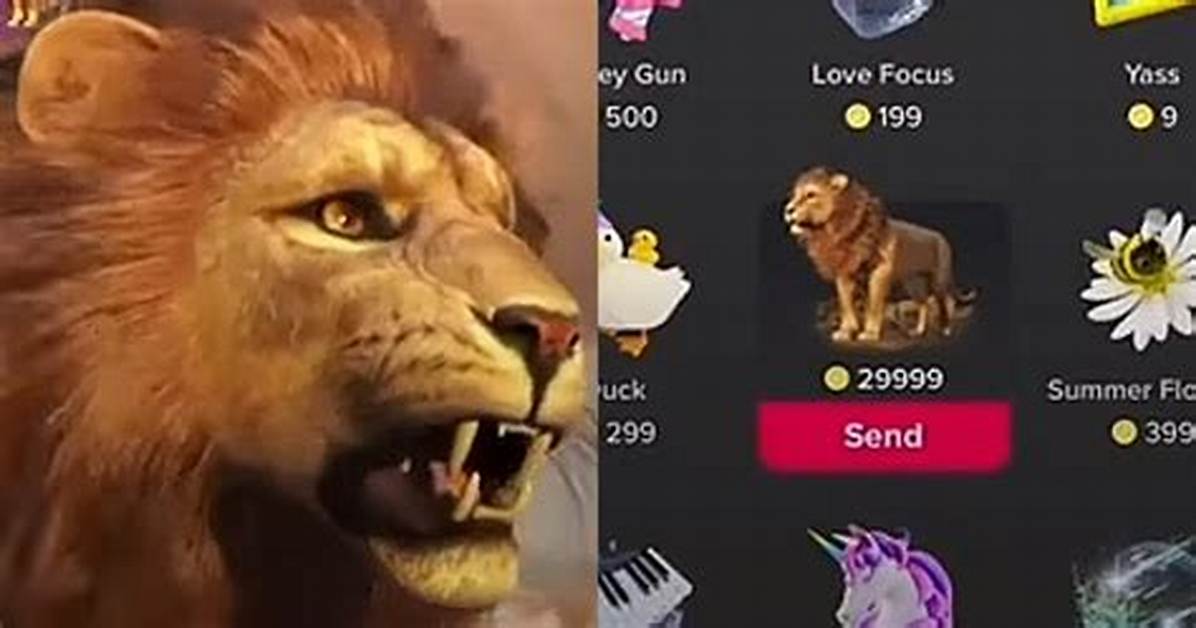 How Much Is a Lion on Tiktok Live the Complete Buying Cost and Cash Out