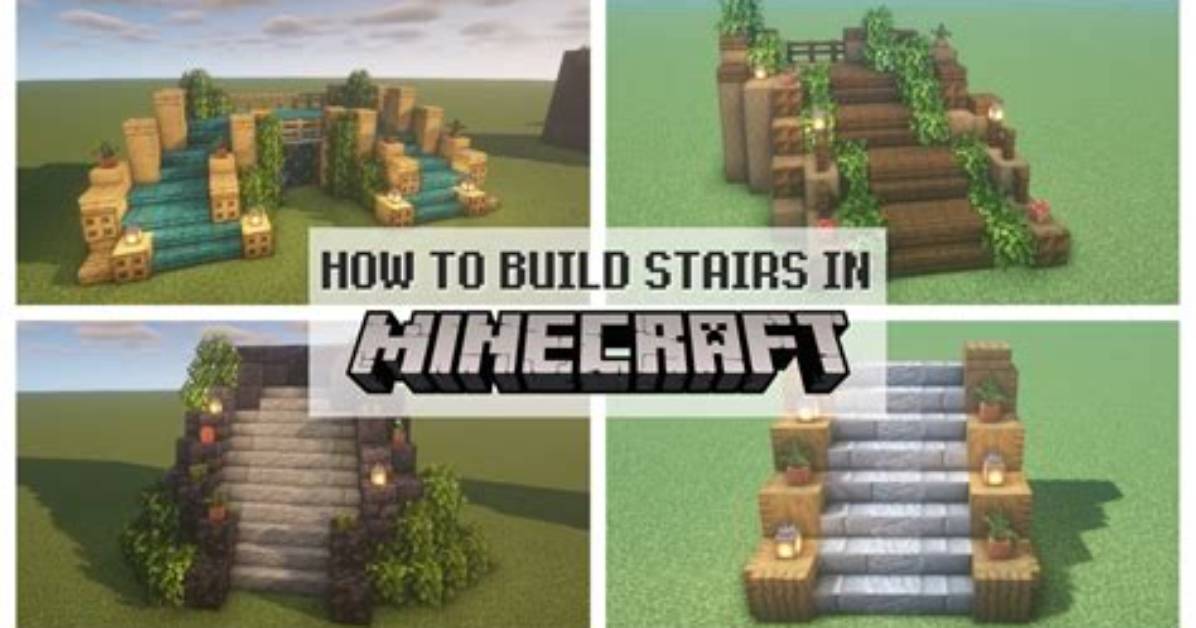 How to Build Stairs in Minecraft Visual Guide to Recipe Shapes And