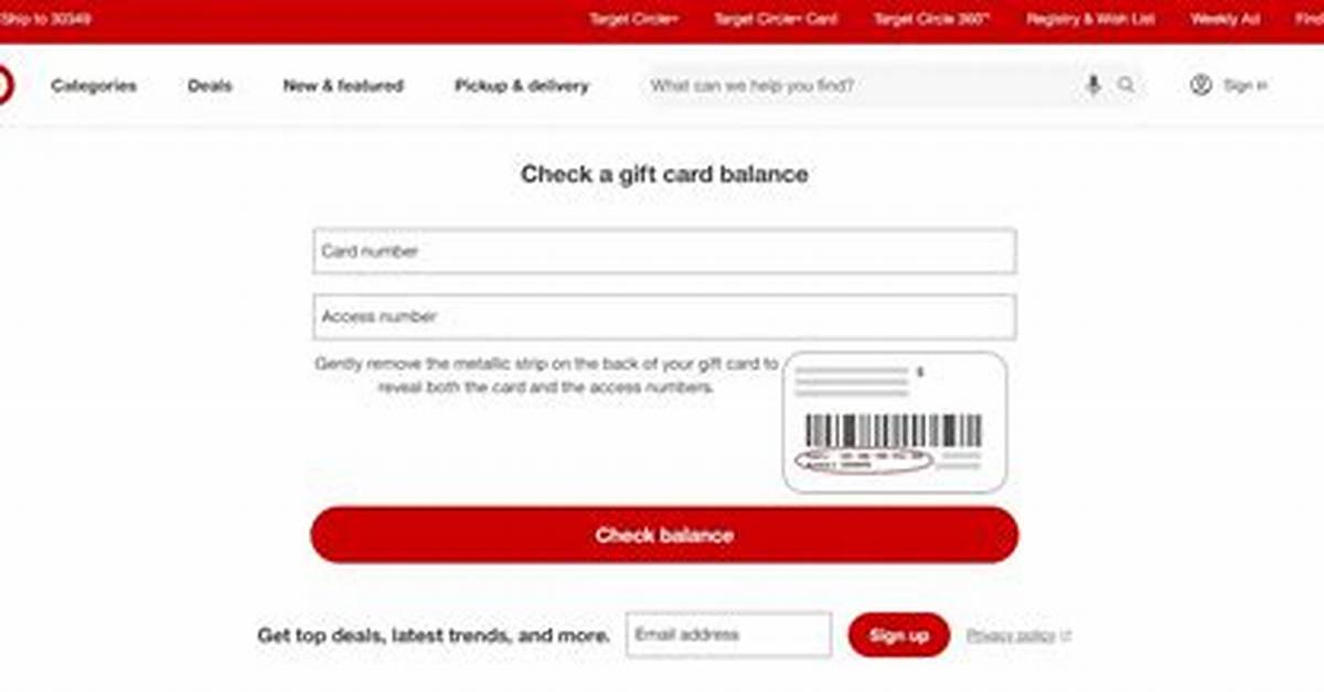 How to Check Your Target Gift Card Balance Online App Phone and In