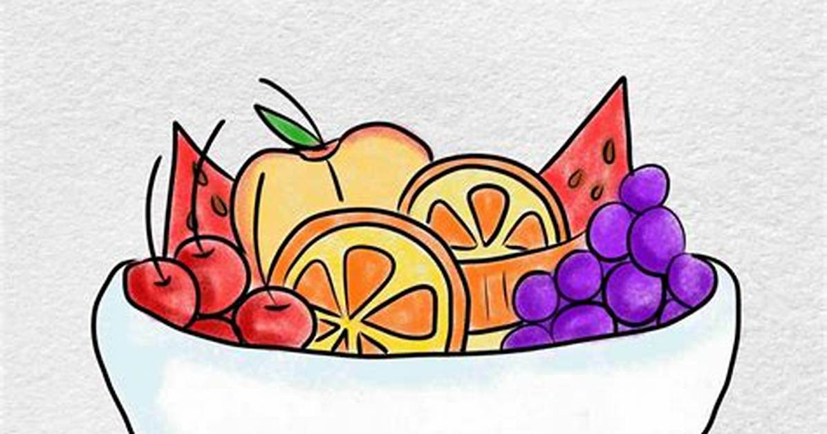 How to Draw a Bowl of Fruit the Complete Step by Step Beginner S