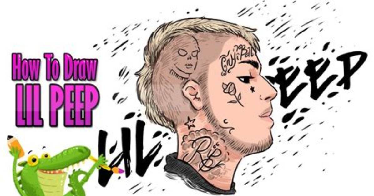 How to Draw Lil Peep a Step by Step Sketch Tutorial for Beginners and Fan