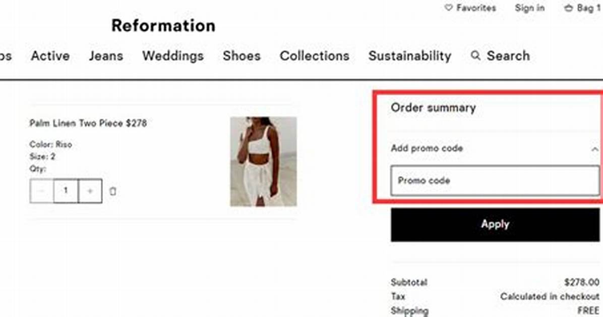 How to Get a Discount at Reformation the Complete Shopper S