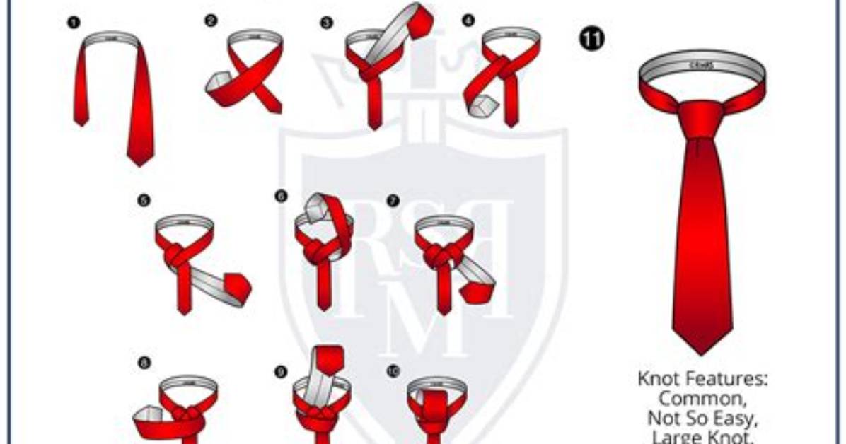 How to Tie a Full Windsor Knot Step By