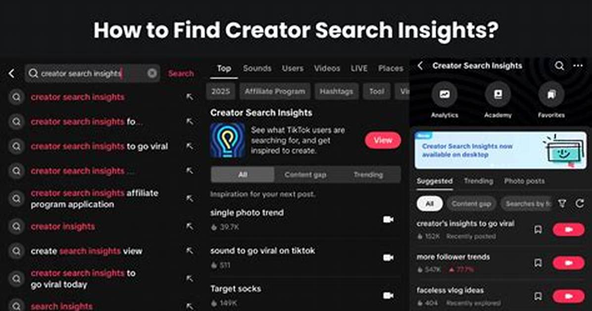 How to Use Creator Search Insights in 2026 the Complete Step by Step