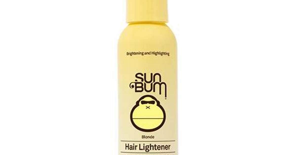 How to Use Sun Bum Hair Lightener for Sun Kissed Highlights Step By