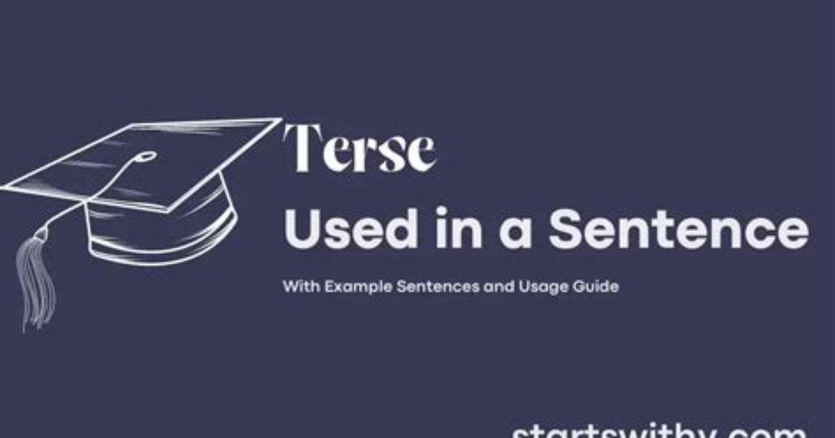 How to Use Terse in a Sentence Complete Guide With