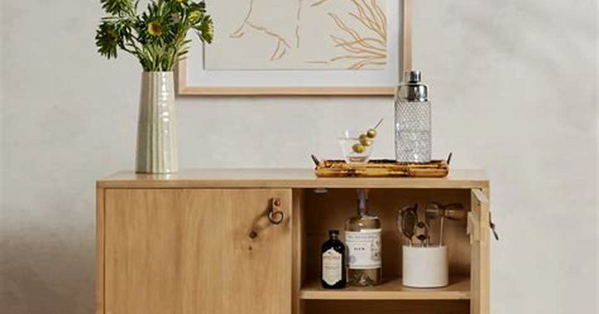 Inside the Look How West Elm Bar Cabinets Deliver