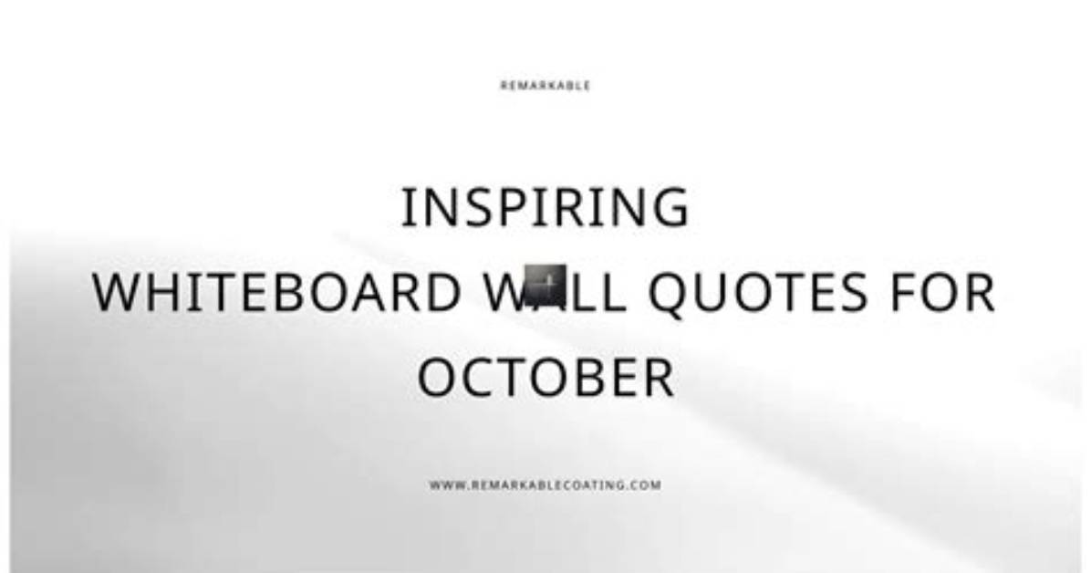 Inspiring October Whiteboard