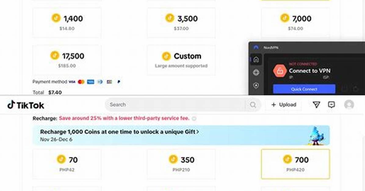 Is Cheap Tiktok Coin Recharging via Vpn Safe Examining Account Ban