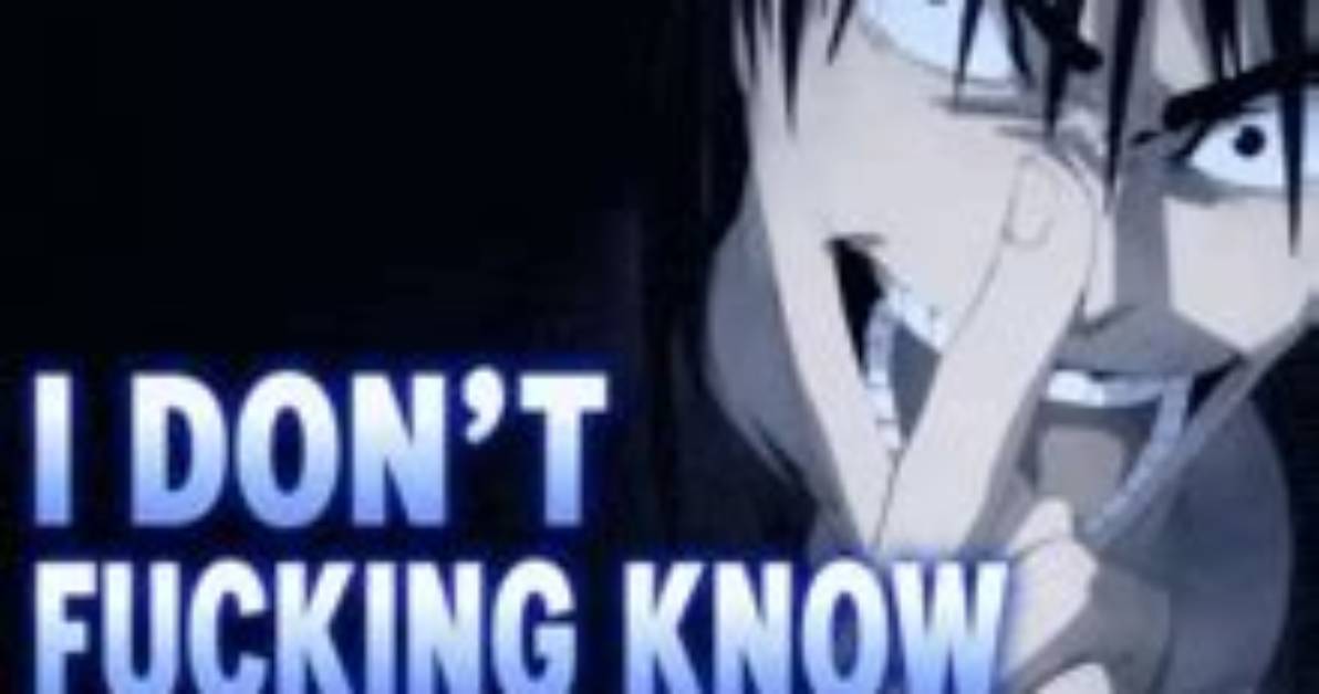 Is I Don T Fucking Know Megumi an Official Dub Outtake or Pure Fan