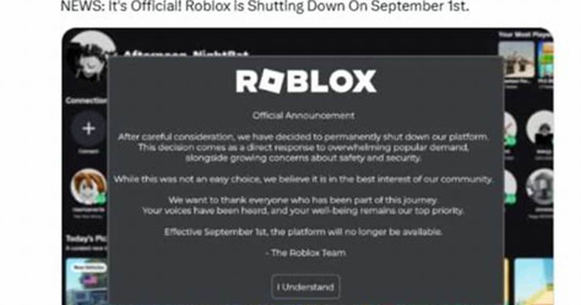 Is Roblox Shutting Down Forever the Shocking Truth Behind The